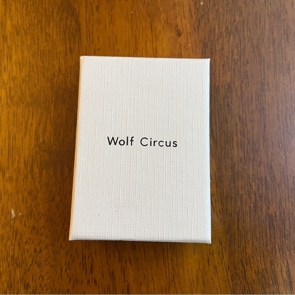 Wolf Circus White Jewelry Storage Box - 2.5”x3.5”